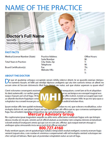 concierge medical practice brochure template image